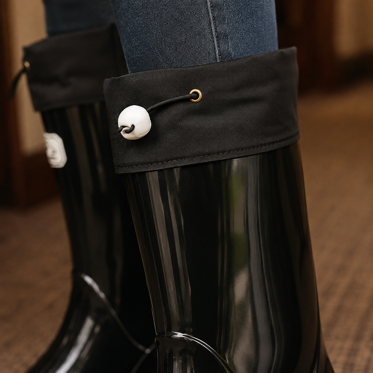 Rowan drawstring wellies rain boots