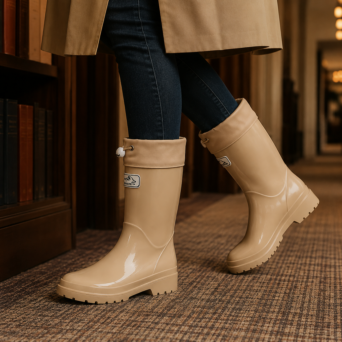 Rowan drawstring wellies rain boots