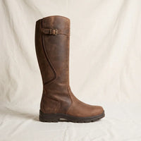 Low heel knee high boots side profile