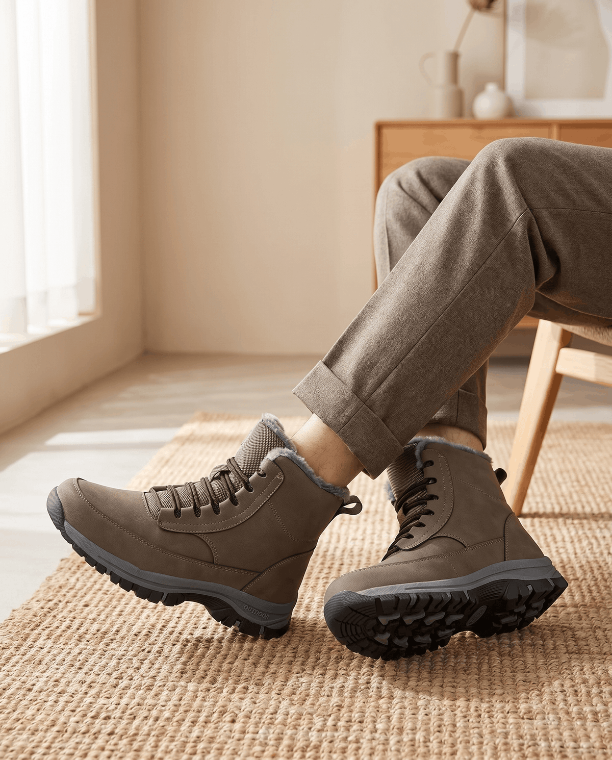 Rowan men's sherpa-lined winter boots