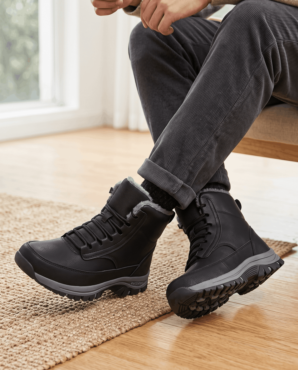 Rowan men's sherpa-lined winter boots