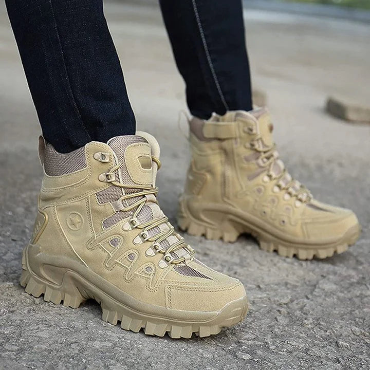 Waterproof trail boots side view