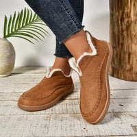 Fur Lined Slipper Boots