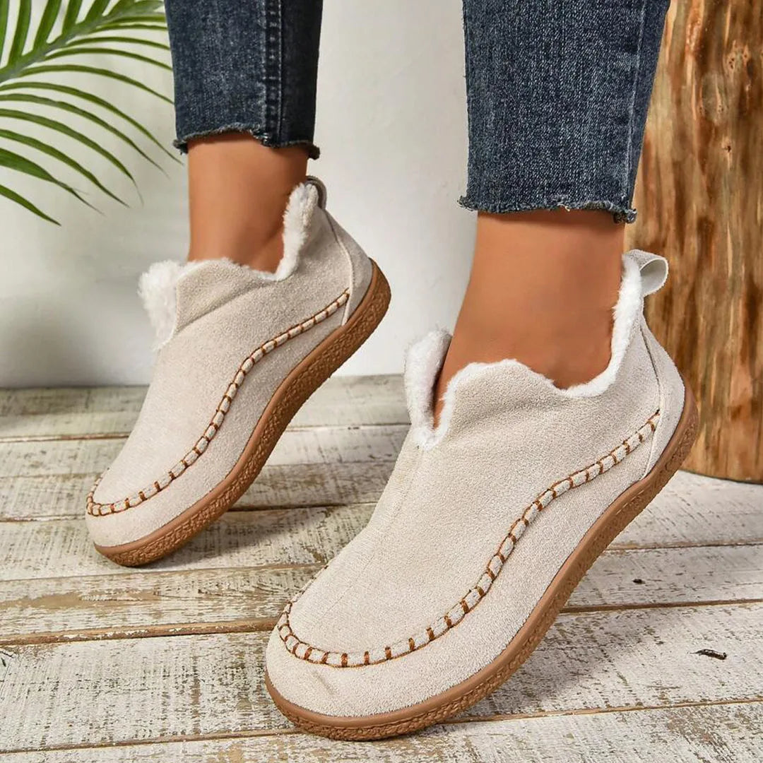Fur Lined Slipper Boots