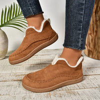 Fur Lined Slipper Boots