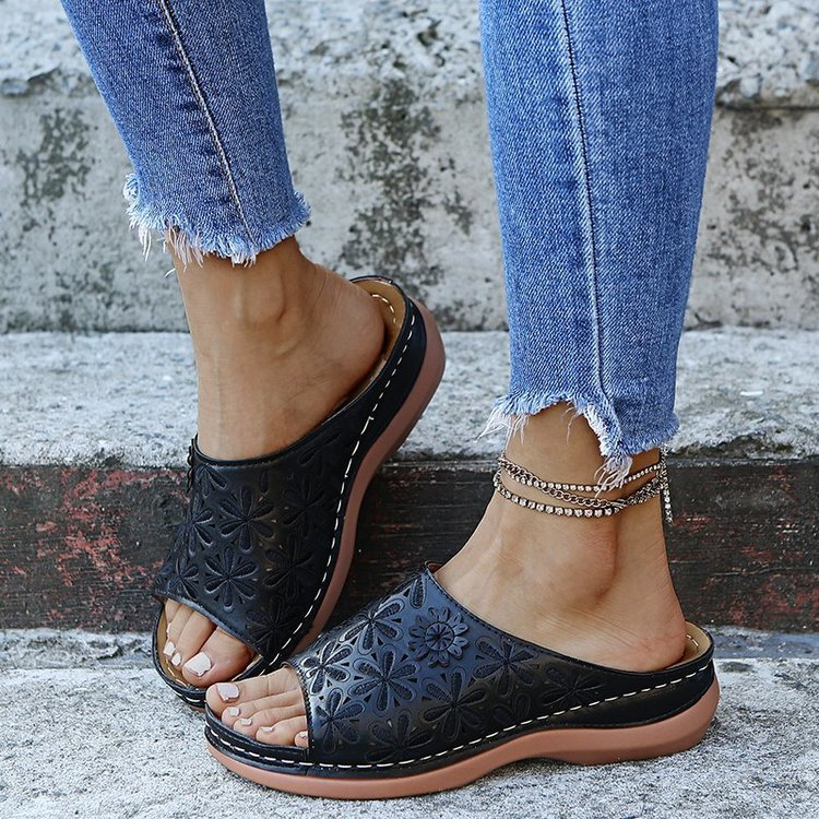 Rowan | Leather Orthopedic Arch-Support Sandals